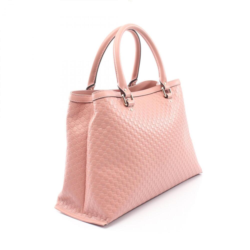 Gucci ssima Leather Handbag Pink